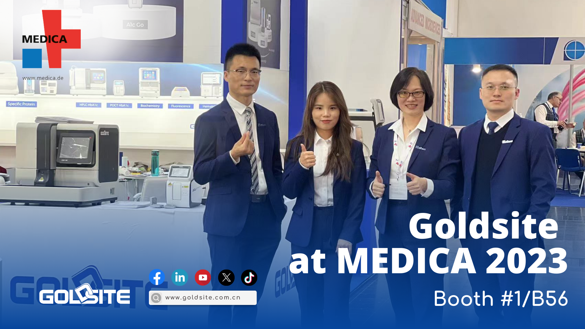 Goldsites Debüt bei Medica 2023